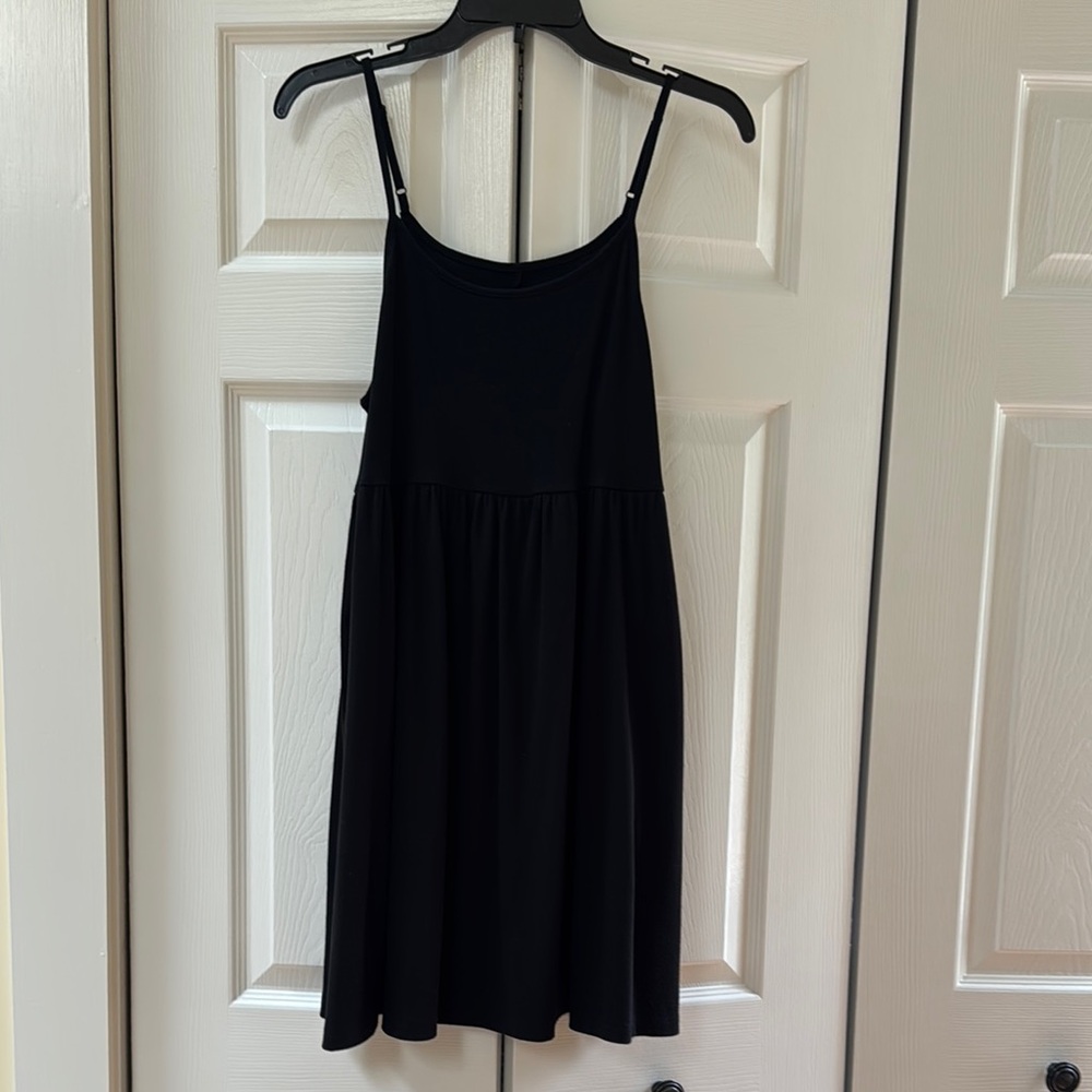 Wild Fable Black Spaghetti Strap Mini Sundress with pockets